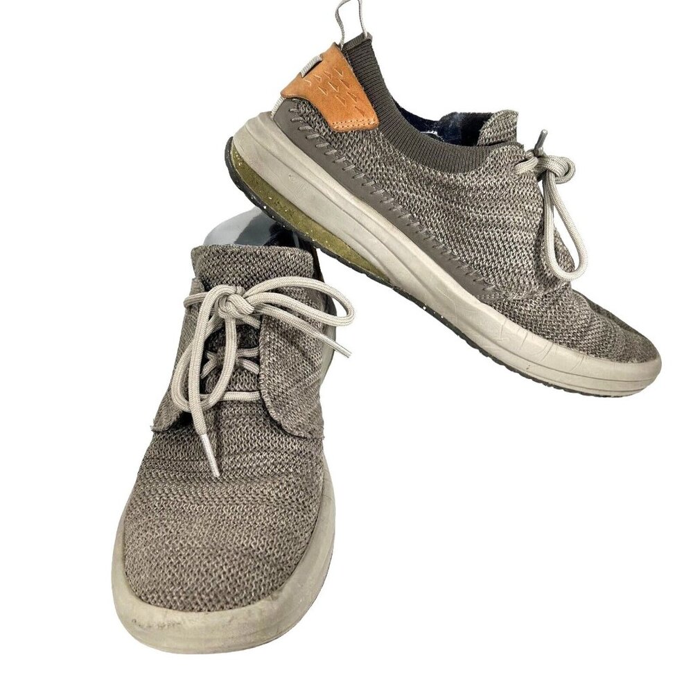 Merrell Gridway Moccasin Shoes Boulder Knit Vibram Sole Tan Brown Mens Size 8